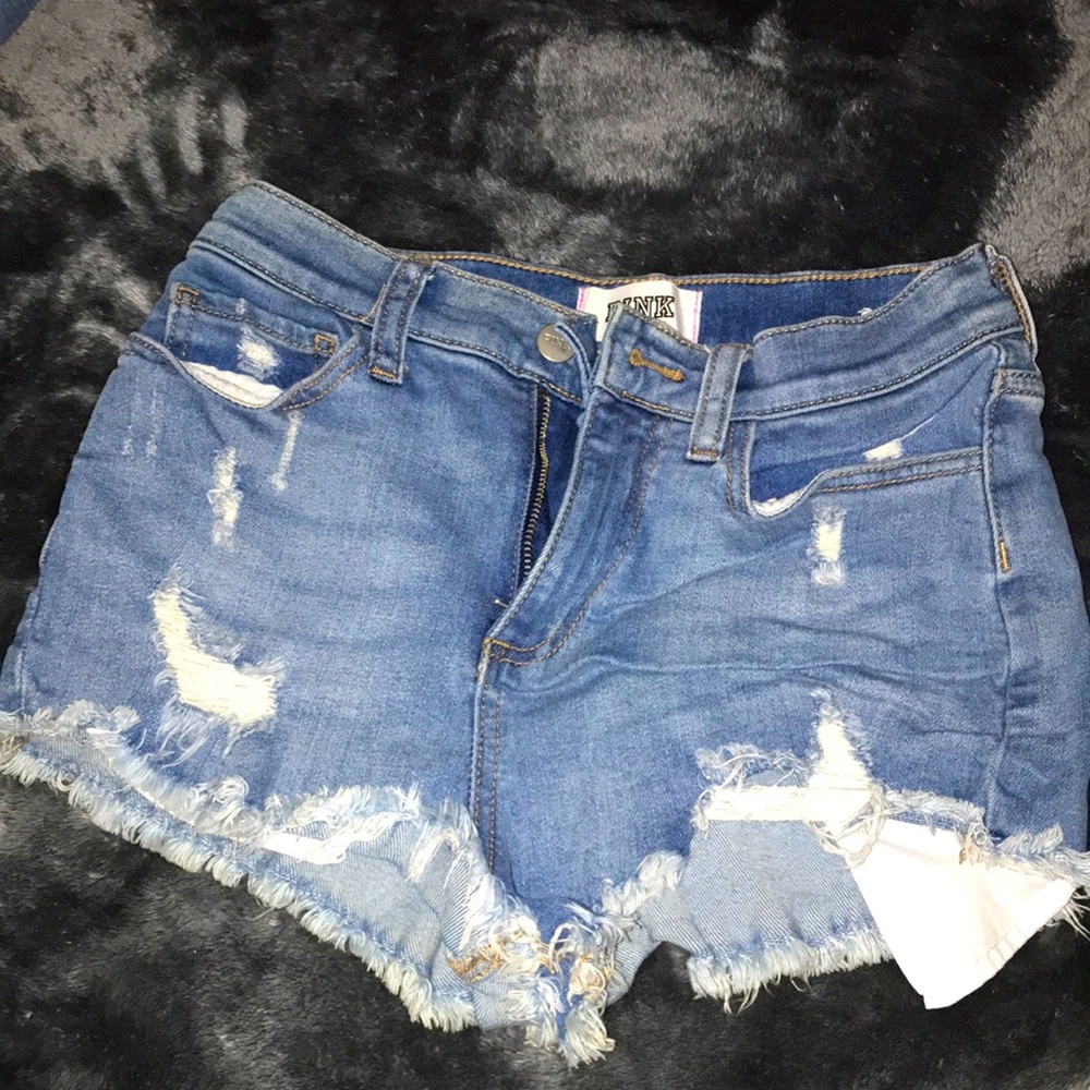 High waisted short shorts PINK